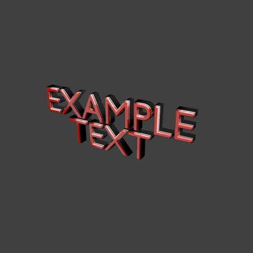 Neat "EXAMPLE TEXT" Customizable Text preview image